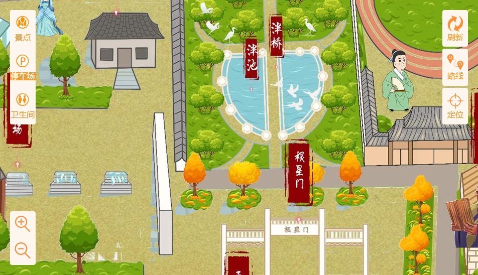 洪雅手绘地图景区语音讲解导览系统：智慧景区建设的基石